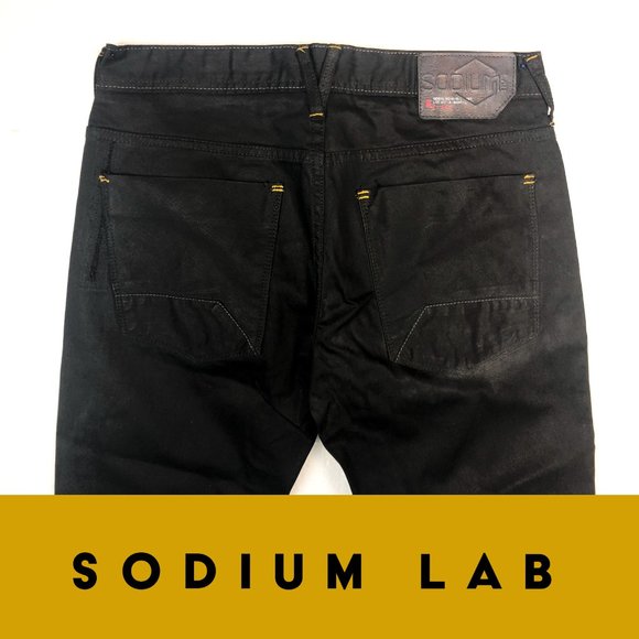 Sodium LAB Black 100% Cotton jeans Size 33 - Picture 4 of 4